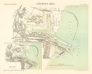 Vintage Map of Grimsby, England 1885