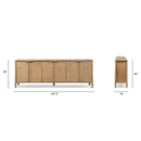 Nolan - 6 Door Sideboard - Brown by HouseOfZazla