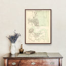 Vintage Map of Swansea, Wales 1885