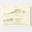 Vintage Map of Hull, England 1885