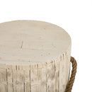 Outdoor Wood Grain Rustic MGO Side Table with Realistic Wood Vibe