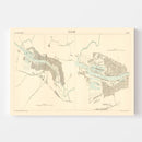 Vintage Map of Glasgow, England 1886