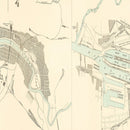 Vintage Map of Glasgow, England 1886