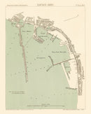 Vintage Map of Naples, Italy 1889