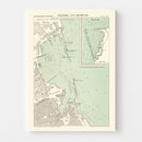 Vintage Map of Palermo, Italy 1888