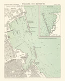 Vintage Map of Palermo, Italy 1888
