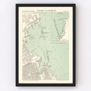 Vintage Map of Palermo, Italy 1888