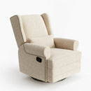 Extra Wide Swivel Recliner Glider Chair With Footrest by HouseOfZazla