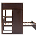 Loft Bed With A Stand Alone Bed, Shelves, Desk, And Wardrobe by HouseOfZazla