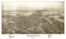 Vintage Map of Chambersburg, Pennsylvania 1885