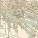 Vintage Map of Hamburg, Germany 1889
