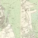 Vintage Map of Copenhagen, Denmark 1888