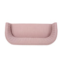 Mid Century Modern Loveseat With Channel Stitched Backrest by HouseOfZazla