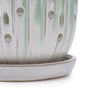 Set of 2 Ceramic Flowerpots with Drainage Hole by HouseOfZazla