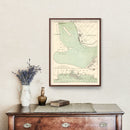 Vintage Map of Cilacap, Indonesia 1888