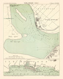Vintage Map of Cilacap, Indonesia 1888