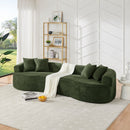 4 Seater Curved Cloud Sectional Sofa by HouseOfZazla