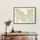 Vintage Map of Sydney, Australia 1887