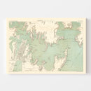 Vintage Map of Sydney, Australia 1887