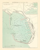 Vintage Map of Lyttelton, New Zealand 1889