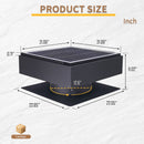 12" Solar Roof Vent Fan, 40W Dual Power Attic Exhaust Fan with Remote & Auto Start by HouseOfZazla