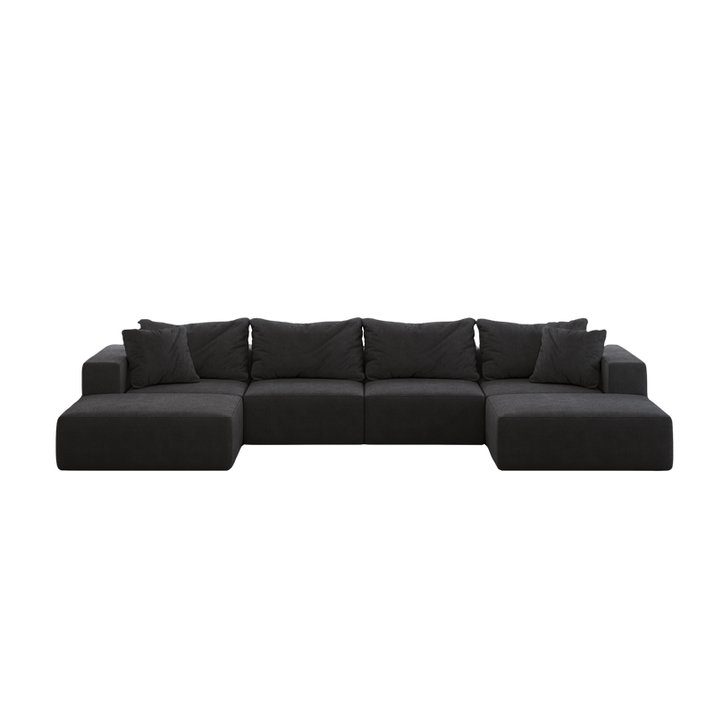Oversized Sponge Cloud Sofa - Modern Sectional Couch Set, photo 6 of 10
