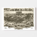Vintage Map of Chester, Pennsylvania 1895
