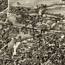Vintage Map of Chester, Pennsylvania 1895