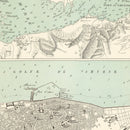 Vintage Map of Izmir, Turkey 1888