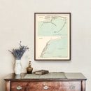 Vintage Map of Tarragona, Spain 1888