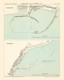 Vintage Map of Tarragona, Spain 1888