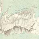 Vintage Map of Gibraltar, Spain 1888