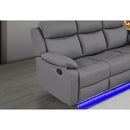 Blanche - Console Reclining Loveseat With LED Lights And Speakers by Unique Piece Furniture
