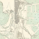 Vintage Map of Cadix, Spain 1888
