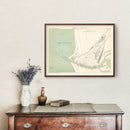 Vintage Map of Liepaja, Latvia 1879