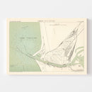 Vintage Map of Liepaja, Latvia 1879
