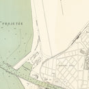 Vintage Map of Liepaja, Latvia 1879