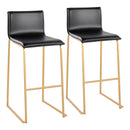 Mara - Contemporary Upholstered Barstool (Set of 2) by HouseOfZazla