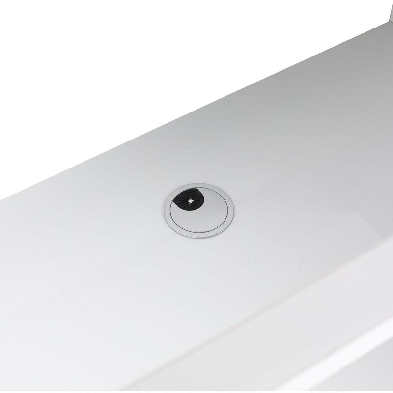 30" Freestanding Bathroom Vanity With Ceramic Sink-BVB06730WH-