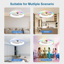 19.7" Modern RGB Ceiling Fan with Lights by HouseOfZazla