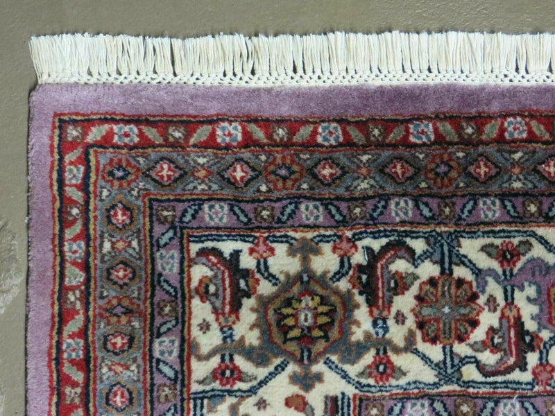 8' X 10' Vintage Fine Handmade India Wool Rug Hand Knotted Carpet Detailed Nice