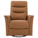 Manual Recliner Chair With 8-Point Massage and Swivel Function