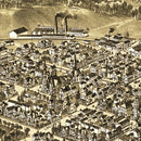 Vintage Map of Clearfield, Pennsylvania 1895