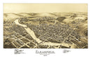 Vintage Map of Clearfield, Pennsylvania 1895