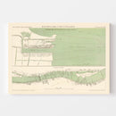 Vintage Map of Jakarta, Indonesia 1888