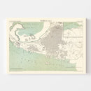 Vintage Map of Mumbai, India 1883