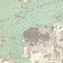 Vintage Map of San Francisco, California 1884