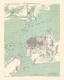 Vintage Map of San Francisco, California 1884