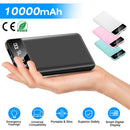 10000mAh Power Bank Portable Ultra Slim Charger External Battery Pack with 2 USB Output Ports Charging Cable LED Flashlight Compatible with IOSPhone 1