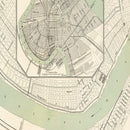Vintage Map of New Orleans, Louisiana 1886